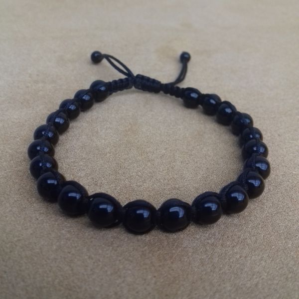 Pulseira Shambala com pedra de Ônix