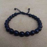 Pulseira Shambala com pedra de Ônix